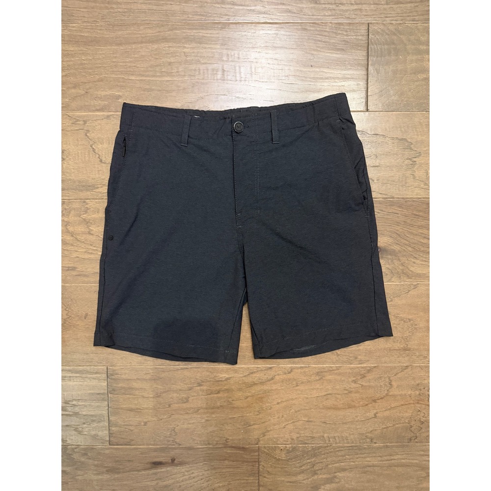 Maven Shorts Mens 33 Black Nylon Blend Solid Hybrid Stretch 7in Inseam Casual